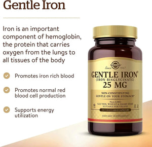 SOLGAR - Solgar Gentle Iron 180 Capsulas - The Red Vitamin MX - Suplementos Alimenticios - {{ shop.shopifyCountryName }}