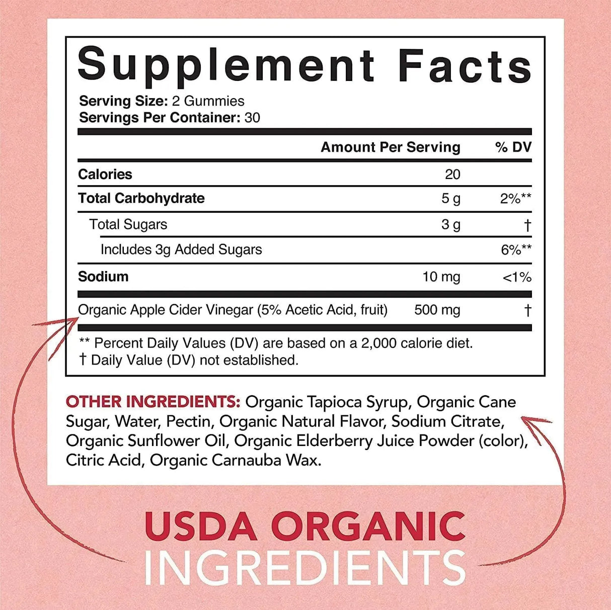 SPORTS RESEARCH - Sports Research Organic Apple Cider Vinegar Gummies 60 Gomitas - The Red Vitamin MX - Suplementos Alimenticios - {{ shop.shopifyCountryName }}