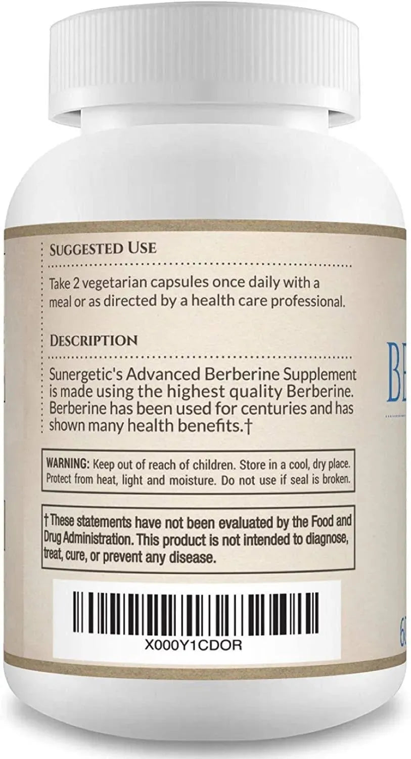 SUNERGETIC - Sunergetic Berberine 1200Mg. 60 Capsulas - The Red Vitamin MX - Suplementos Alimenticios - {{ shop.shopifyCountryName }}