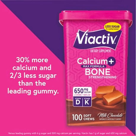 VIACTIV - Viactiv Calcium+Vitamin D3 100 Masticables - The Red Vitamin MX - Suplementos Alimenticios - {{ shop.shopifyCountryName }}