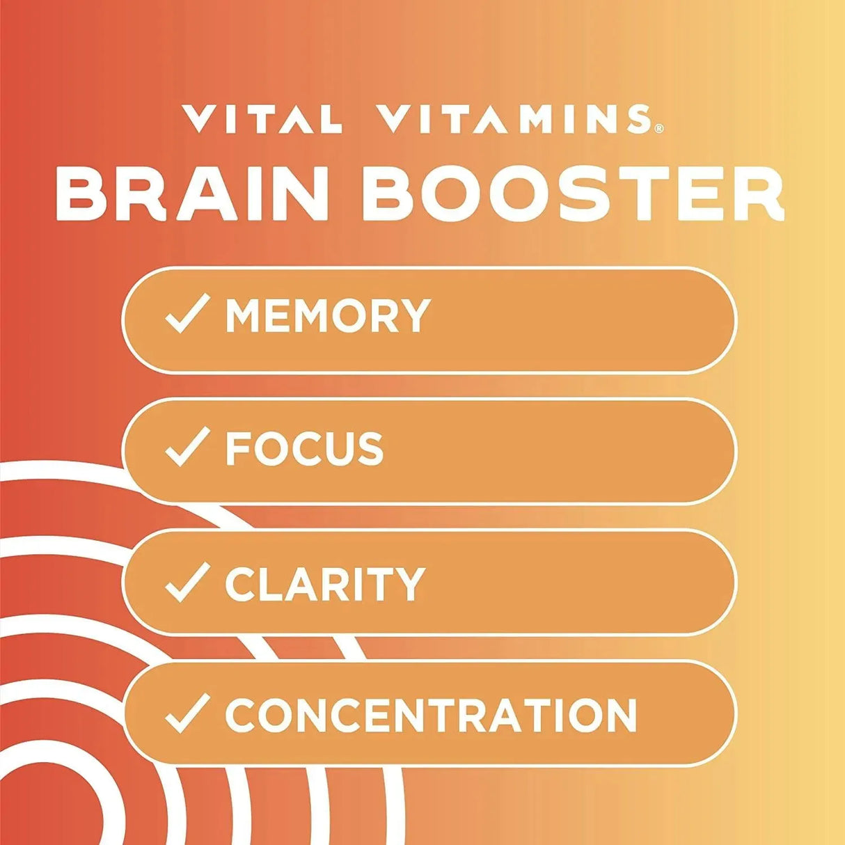 VITAL VITAMINS - Vital Vitamins Brain Booster 30 Capsulas - The Red Vitamin MX - Suplementos Alimenticios - {{ shop.shopifyCountryName }}