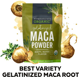VIVA NATURALS - Viva Naturals Organic Maca Powder 1Lb. - The Red Vitamin MX - Suplementos Alimenticios - {{ shop.shopifyCountryName }}
