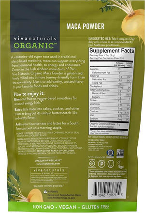 VIVA NATURALS - Viva Naturals Organic Maca Powder 1Lb. - The Red Vitamin MX - Suplementos Alimenticios - {{ shop.shopifyCountryName }}